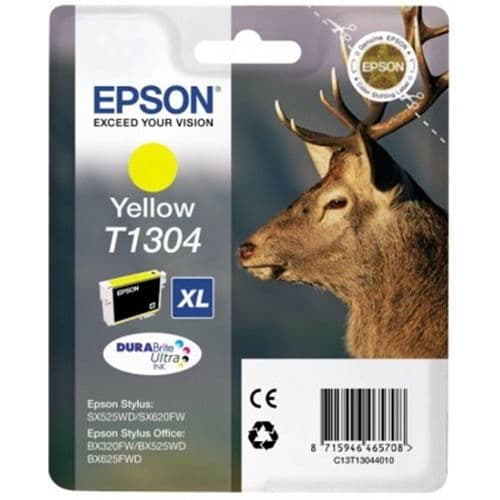 EPSON CARTUCHO AMARILLO T1304 STYLUS SX/525WD/620FW STYLUS OFFICE BX/320FW/320/525WD/625FWD/925FWD STYLUS OFFICE B/42WD