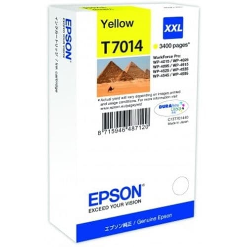 EPSON CARTUCHO AMARILLO XXL 3.400 PAG. WORKFORCE PRO/WP4000 SERIE/WP4500 SERIE/4525DNF/4015DN