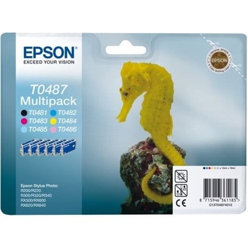EPSON CARTUCHO RAINBOW PACK STYLUS PHOTO R/200/220/300/320/340 RX/500/600/640