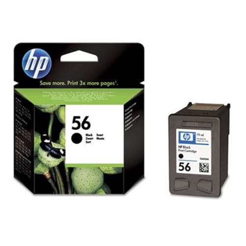 HP CARTUCHO NEGRO Nº56 19ML 450 PAG. DESKJET/5652/9000/5600/450/5150/5550/5152/5500/5650/5800/5850/9650/9670/9680/9680SP/5151/5655/5600 PHOTOSMART SERIE/7150/7000/7350/7260/7550/7450/7200/7660/5515