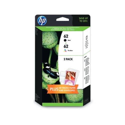 HP Pack 2 Cartuchos  Nº62 Negro/Tricolor