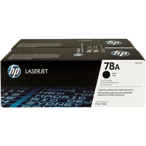 HP TONER NEGRO 78 A 2.100 PAG. PACK 2 LASERJET P/1566/1606 LASERJET M/1536