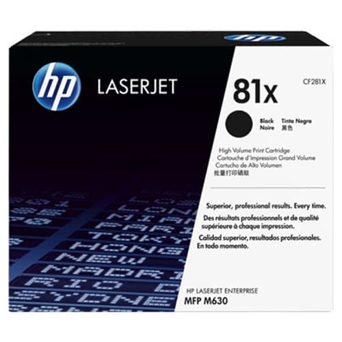 HP LaserJet M605 Toner Negro Alta 81X