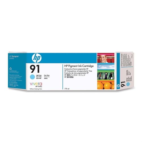 HP CARTUCHO GF CIAN CLARO Nº91 775ML DESIGNJET/Z6100