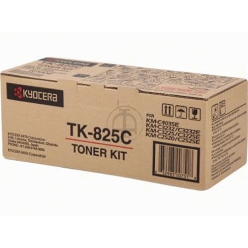 KYOCERA-MITA TONER COPIADORA CIAN TK825C 7.000 PAG. KM-C/2520/2525E/3225/3232/3232E/4035E
