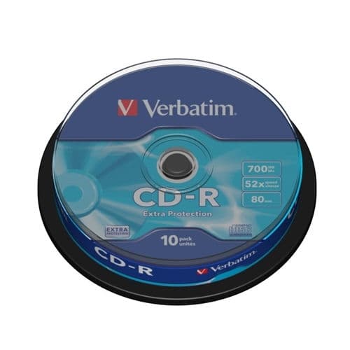 VERBATIM CD-R 700MB 52X BOBINA 10 DATALIFE