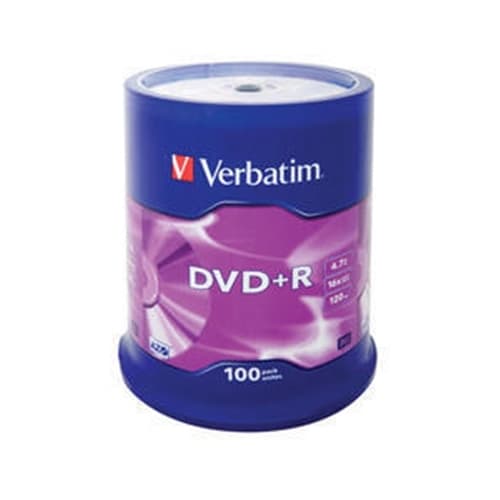 VERBATIM DVD+R Advanced azo Bobina 100 16X 4.7GB