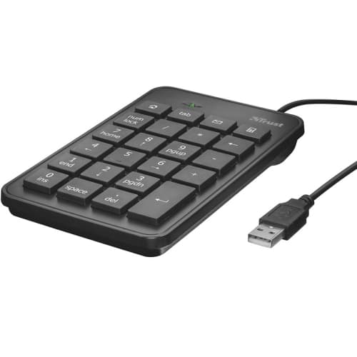 Trust - Teclado númerico Xalas - 23 Teclas - 5 Multimedia - USB