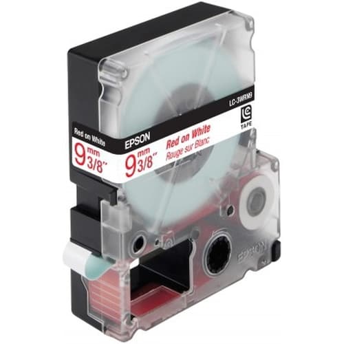 EPSON CINTA ESTANDAR LK-3WRN ESTANDAR ROJA/BLANCA 9/9
