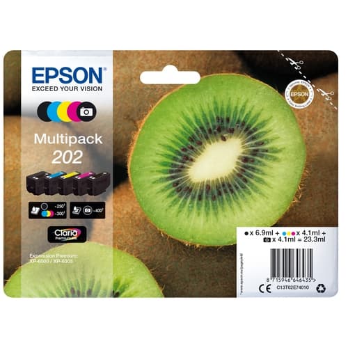 Epson Multipack negro / cian / magenta / amarillo C13T02E74010 (202)