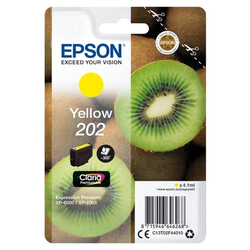 Epson Cartucho de tinta amarillo 300 paginas C13T02F44010 (202)
