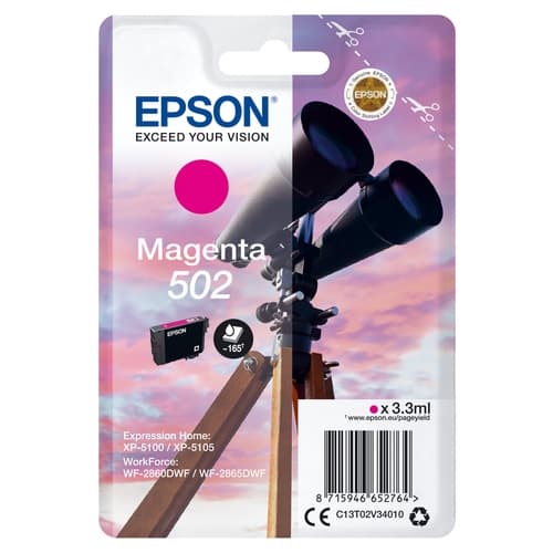 Epson Cartucho de tinta magenta 165 páginas C13T02V34010 (502)