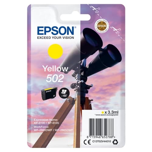 Epson Cartucho de tinta amarillo 165 páginas C13T02V44010 (502)