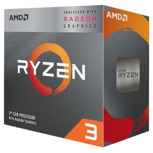 AMD Ryzen 3 3200G / 3.6 GHz procesador - 3.6 GHz - Radeon Vega 8 graphics - 4 núcleos - 4 hilos - 4 MB caché - Socket AM4 - Box