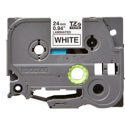 BROTHER CINTA P-TOUCH BLANCO/NEGRO LAMINADA ESTANDAR 24MM  8M