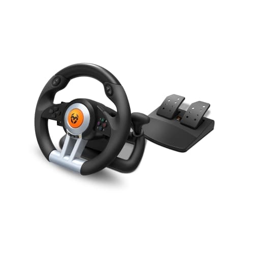 Krom - Juego de Volante y pedales K-Wheel Multi-plataforma - Para PC/PS3/PS4/XBOX ONE