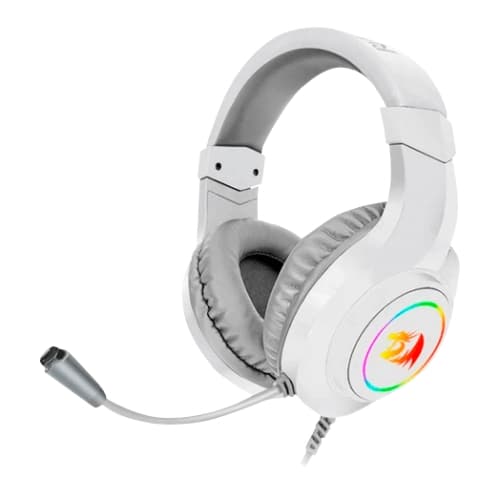 Redragon - HYLAS Auricular Gaming RGB 3.5mm Micrófono Blanco