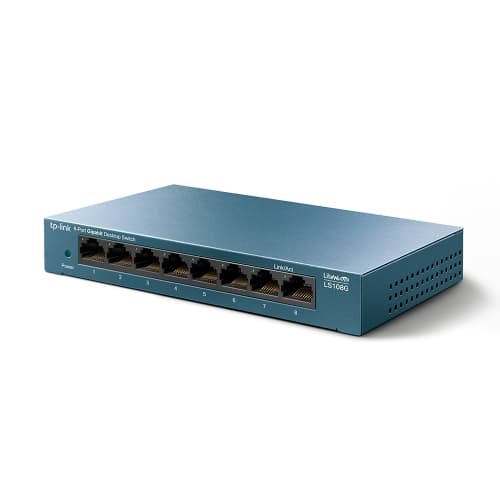 Switch TP-Link LS108G 8 Puertos/ RJ-45 10/100/1000 - Carcasa metálica