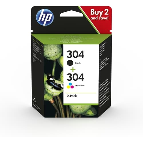 HP DESKJET 3720 COMBO PACK 2 NEGRO Y COLOR Nº 304 (3JB05AE)