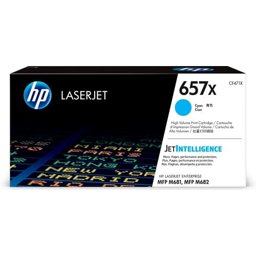 HP Toner LaserJet Enterprise MFP M681 Cyan 657X
