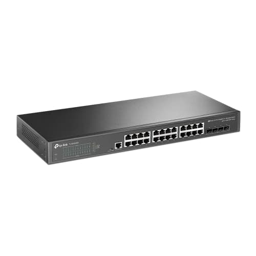 Tp Link - Switch gestionable JetStream de 24 puertos Gigabit L2 + con 4 ranuras SFP + de 10 GE