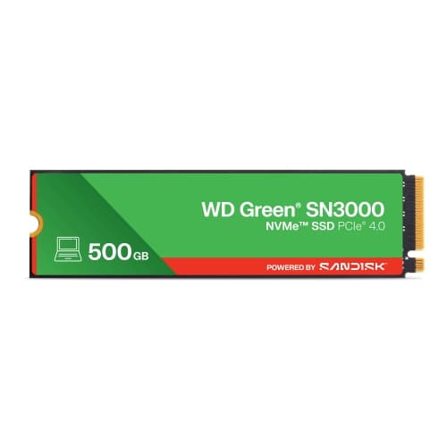 WD Green SN3000 SSD 500GB PCIe Gen4 NVMe