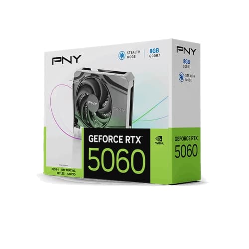 PNY GeForce RTX 5060 - 8GB DDR7 - 3 x DP - 1 x HDMI - Single Fan
