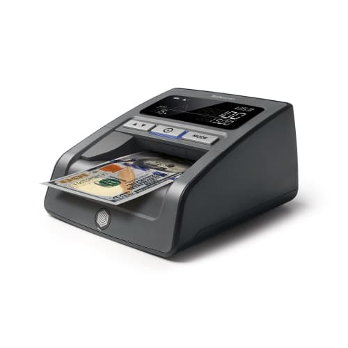 Safescan 185-S, Detector de billetes falsos automático, detección 7 puntos para 8 divisas, BCE testado, puerto USB + SD para actualizaciones, Negro