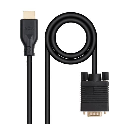 CABLE CONVERSOR VGA/M A HDMI/M, NEGRO, 1,8M