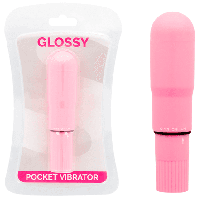GLOSSY - POCKET VIBRADOR ROSA