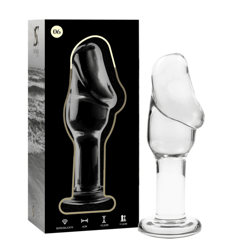 NEBULA SERIES BY IBIZA - MODELO 6 PLUG CRISTAL TRANSPARENTE 12.5 CM -O- 4 CM
