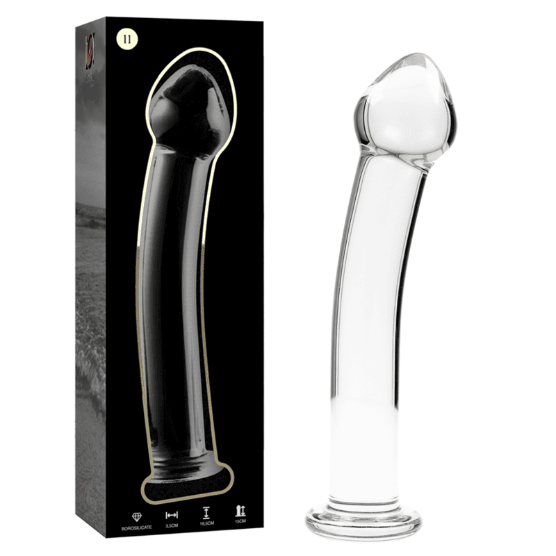 NEBULA SERIES BY IBIZA - MODELO 11 DILDO CRISTAL TRANSPARENTE 16 CM -O- 3 CM