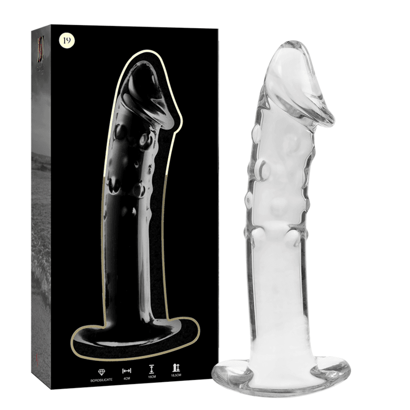 NEBULA SERIES BY IBIZA - MODELO 19 DILDO CRISTAL TRANSPARENTE 18.5 CM -O- 4 CM