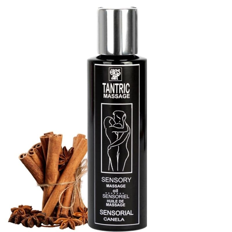 EROS-ART - ACEITE MASAJE TÁNTRICO NATURAL Y AFRODISÍACO CANELA 100 ML