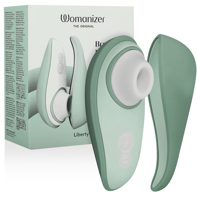 WOMANIZER - LIBERTY 2 ESTIMULADOR & SUCCIONADOR CLÍTORIS VERDE CLARO