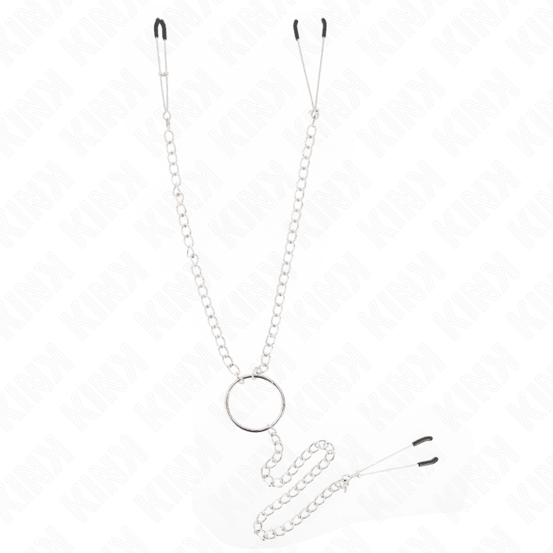 KINK - PINZAS PARA PEZONES Y CLÍTORIS CON CADENA 30 CM MODELO 1