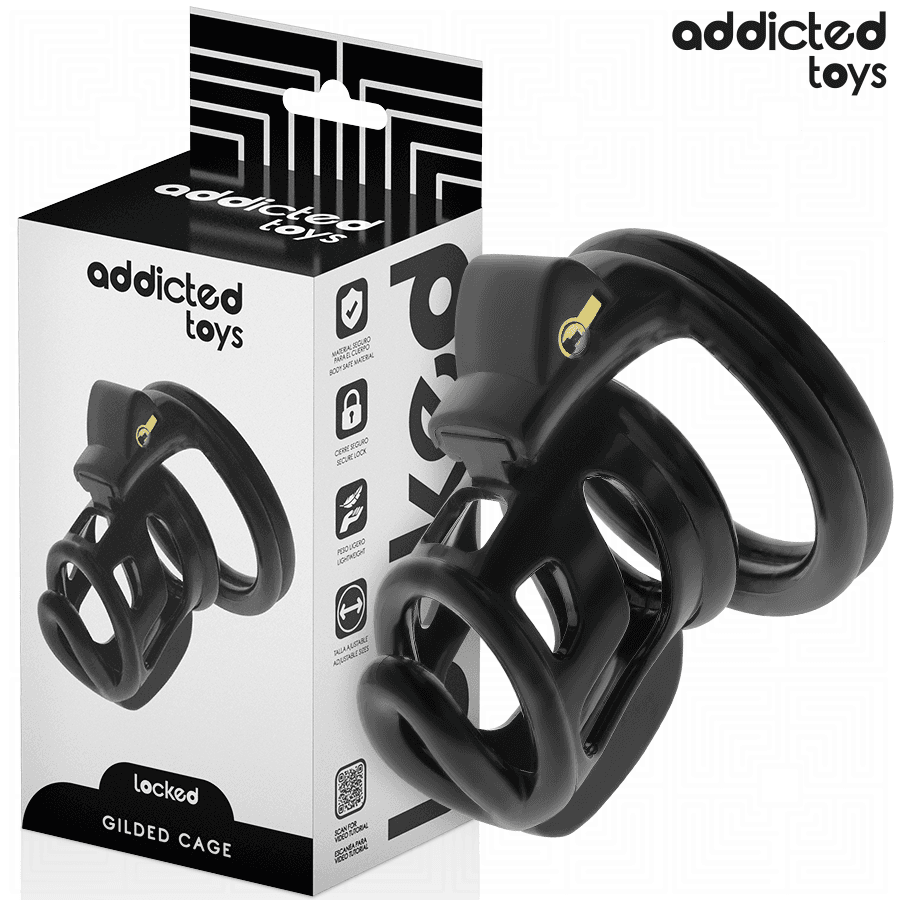 ADDICTED TOYS LOCKED - GILDEN CAGE JAULA PARA PENE DE SILICONA 8,5 CM