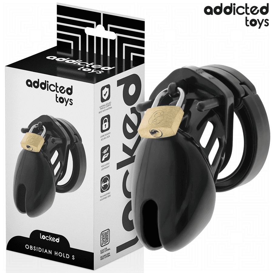 ADDICTED TOYS LOCKED - OBSIDIAN HOLD JAULA PARA PENE TALLA S