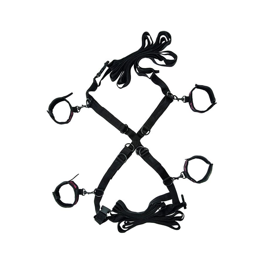 CALEXOTICS - SCANDAL SET DE ATADURAS CRUZADAS CAMA