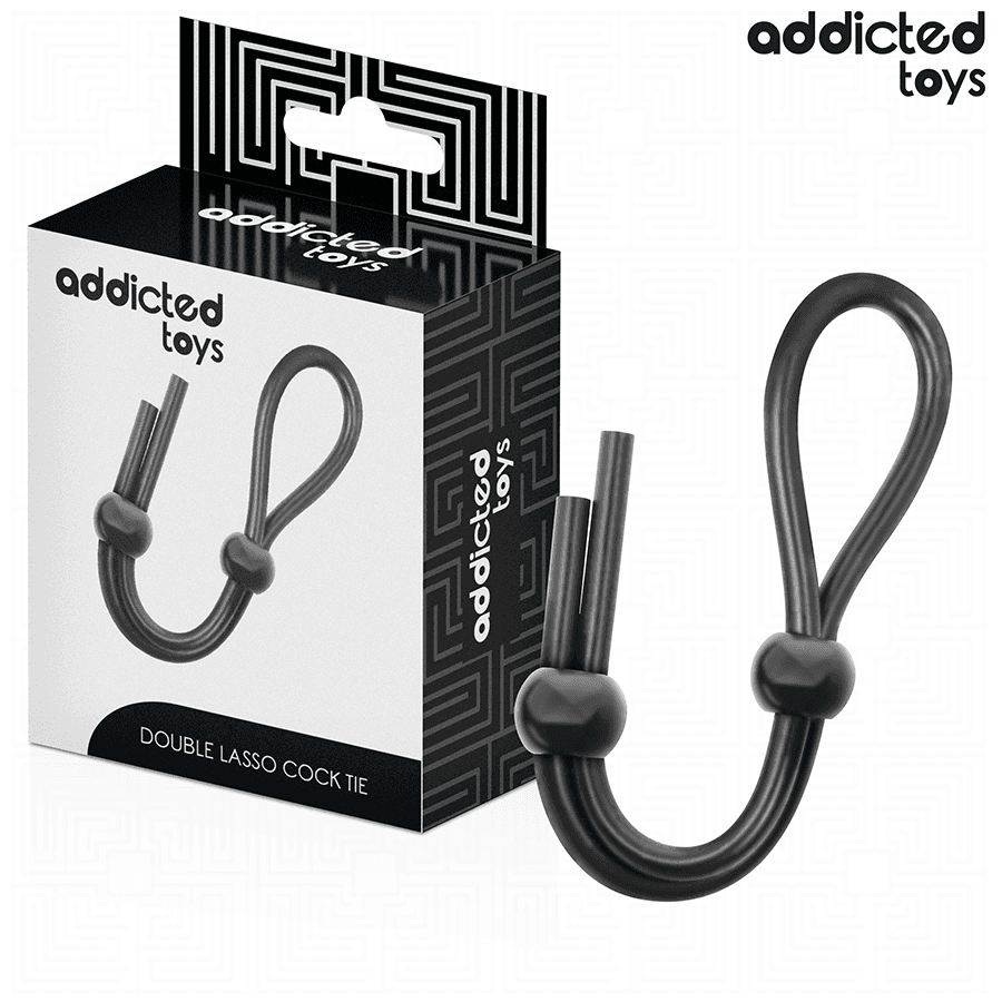 ADDICTED TOYS - CUERDA SILICONA PARA EL PENE DE LAZO DOBLE