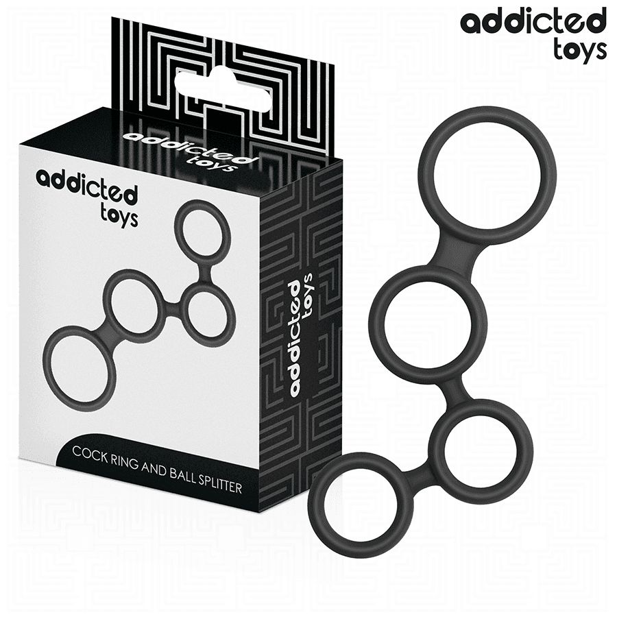 ADDICTED TOYS - ANILLO PARA EL PENE CON DIVISORES PARA TESTÍCULOS