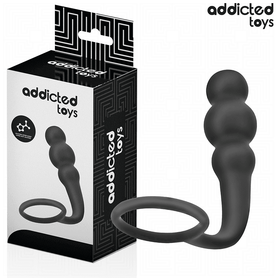 ADDICTED TOYS - PLUG ANAL CON ANILLO SILICONA MODELO 1