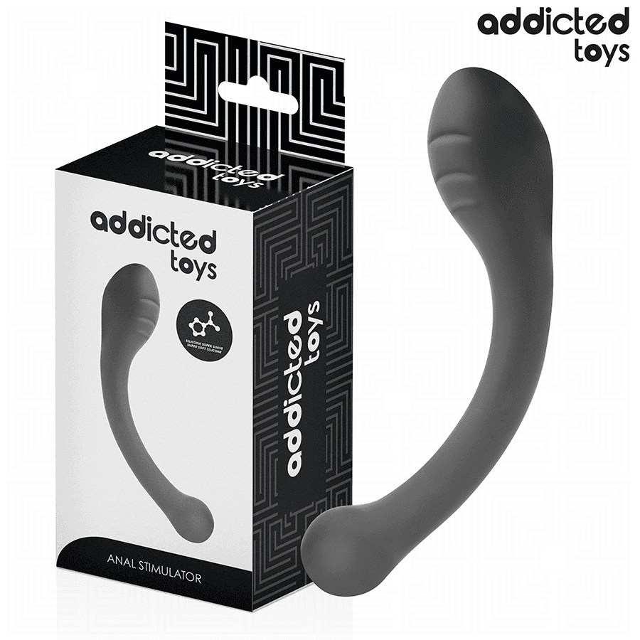 ADDICTED TOYS - ESTIMULADOR ANAL DOBLE SILICONA 18 CM