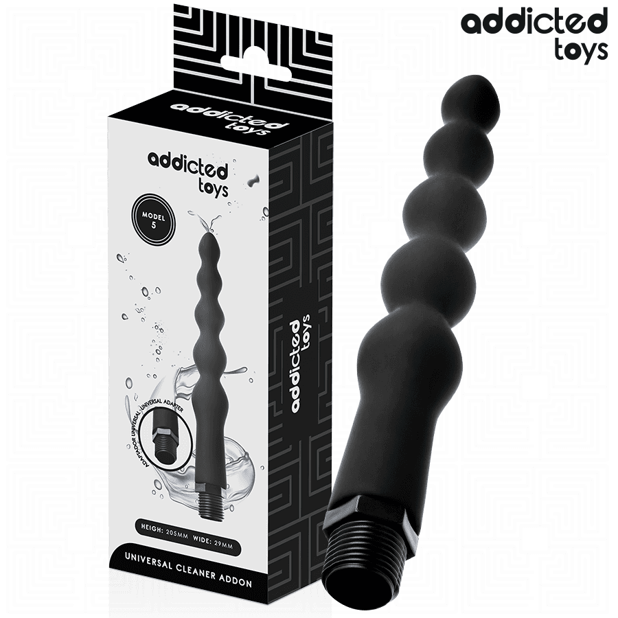 ADDICTED TOYS - LIMPIADOR ANAL CON ADAPTADOR UNIVERSAL MODELO 5