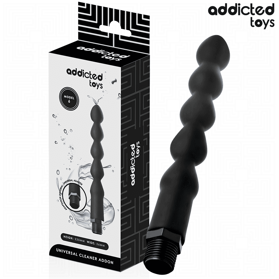ADDICTED TOYS - LIMPIADOR ANAL CON ADAPTADOR UNIVERSAL MODELO 6