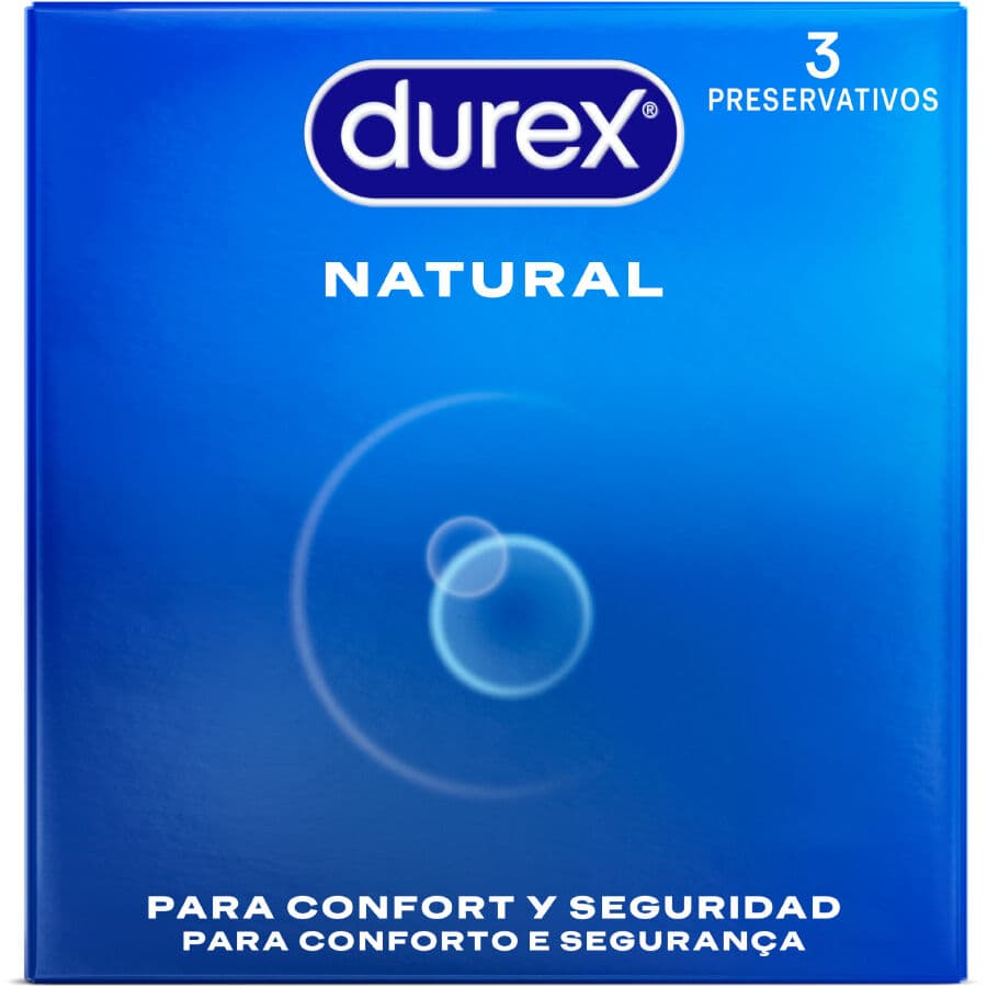 DUREX - PRESERVATIVOS NATURAL 3 UNIDADES