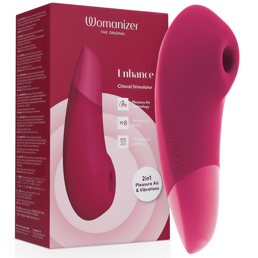 WOMANIZER - ENHANCE ESTIMULADOR DE CLITORÍS ROSA VIBRANTE