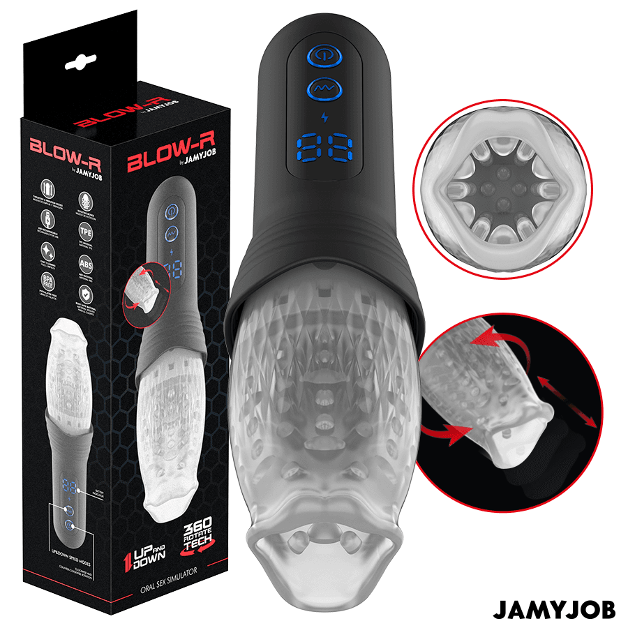 JAMYJOB - BLOW-R MASTURBADOR CON THRUSTING Y ROTACIÓN
