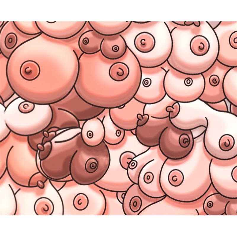 Alfombrilla para Raton Pechos  22 x 18 cm