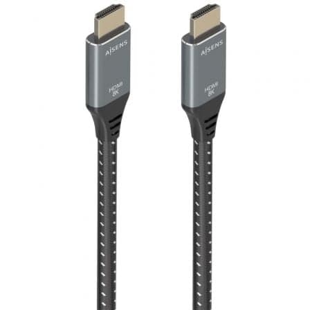 Cable HDMI 2.1 8K Aisens A150-0877/ HDMI Macho - HDMI Macho/ 7m/ Gris y Negro